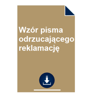 wzor-pisma-odrzucajacego-reklamacje