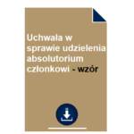 uchwala-w-sprawie-udzielenia-absolutorium-czlonkowi-wzor