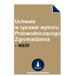 uchwala-w-sprawie-wyboru-przewodniczacego-zgromadzenia-wzor