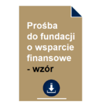 prosba-do-fundacji-o-wsparcie-finansowe-wzor