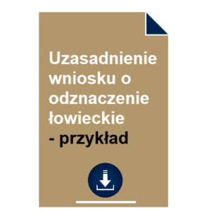 uzasadnienie-wniosku-o-odznaczenie-lowieckie-przyklad