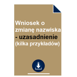 wniosek-o-zmiane-nazwiska-uzasadnienie-przyklad