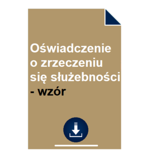 oswiadczenie-o-zrzeczeniu-sie-sluzebnosci-wzor