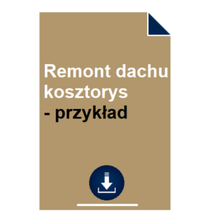 remont-dachu-kosztorys-przyklad