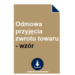 odmowa-przyjecia-zwrotu-towaru-wzor