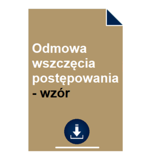 odmowa-wszczecia-postepowania-wzor