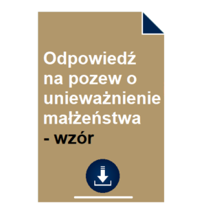 odpowiedz-na-pozew-o-uniewaznienie-malzenstwa-wzor