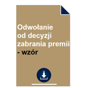 odwolanie-od-decyzji-zabrania-premii-wzor
