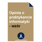 opinia-o-praktykancie-informatyki-wzor
