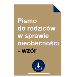 pismo-do-rodzicow-w-sprawie-nieobecnosci-wzor