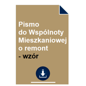 pismo-do-wspolnoty-mieszkaniowej-o-remont-wzor
