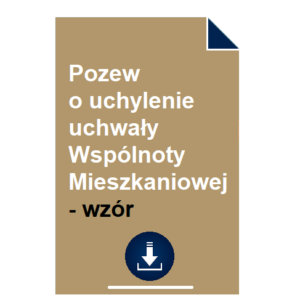 pozew-o-uchylenie-uchwaly-wspolnoty-mieszkaniowej-wzor