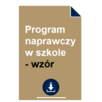 program-naprawczy-w-szkole-wzor