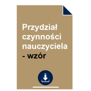 przydzial-czynnosci-nauczyciela-wzor