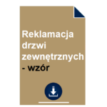 reklamacja-drzwi-zewnetrznych-wzor