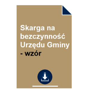 skarga-na-bezczynnosc-urzedu-gminy-wzor