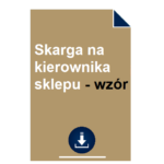 skarga-na-kierownika-sklepu-wzor