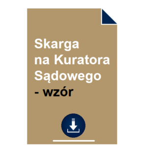 skarga-na-kuratora-sadowego-wzor
