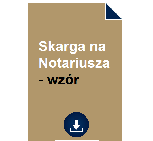 skarga-na-notariusza-wzor