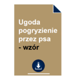 ugoda-pogryzienie-przez-psa-wzor