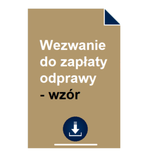 wezwanie-do-zaplaty-odprawy-wzor