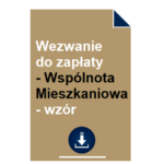 wezwanie-do-zaplaty-wspolnota-mieszkaniowa-wzor