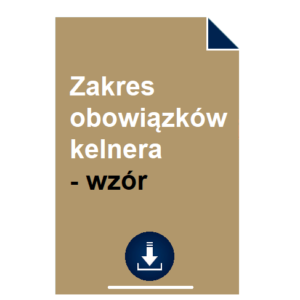zakres-obowiazkow-kelnera-wzor