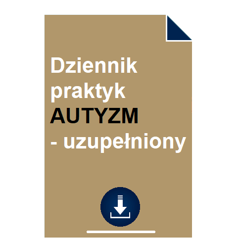 Dziennik praktyk AUTYZM uzupełniony