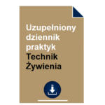 Uzupełniony dziennik praktyk Technik Żywienia